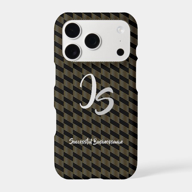 "Successful Businessman" Personal Gold Monogram (Back)