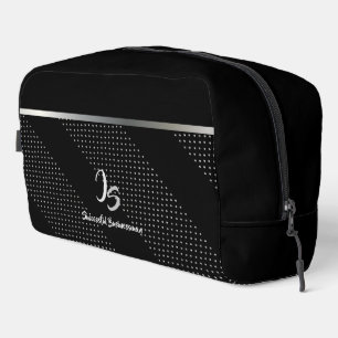 "Successful Businessman" Personal Silver Monogram Dopp Kit