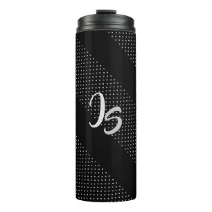 "Successful Businessman" Personal Silver Monogram Thermal Tumbler
