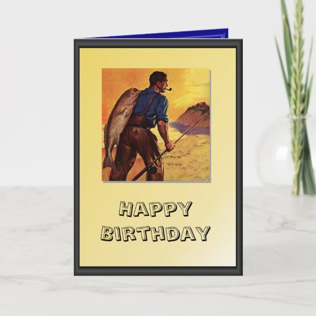 Successful fisherman card (Front)
