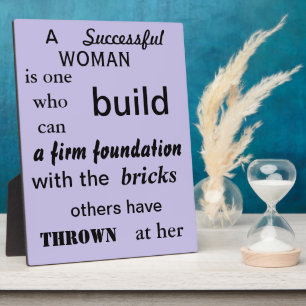 Successful Woman Plaque