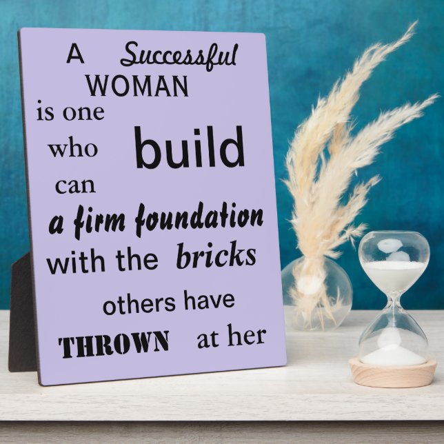 Successful Woman Plaque (Side)