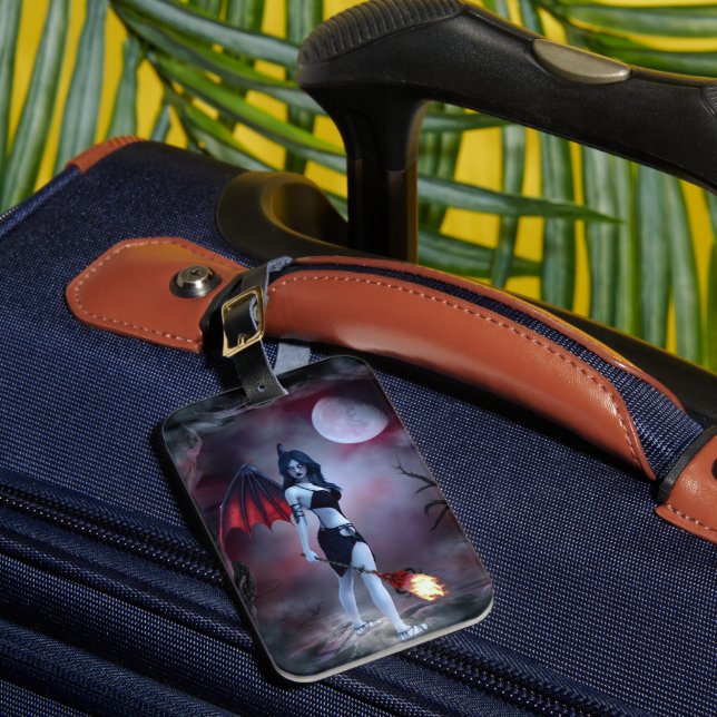 Succubus Fantasy Luggage Tag (Front Insitu 1)