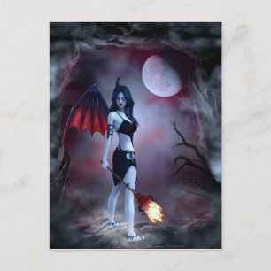 Succubus Fantasy Postcard