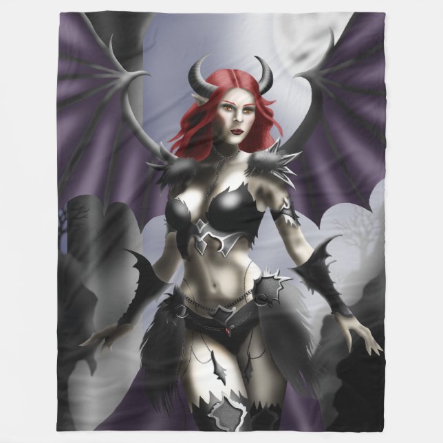 Succuby Fleece Blanket (Front)