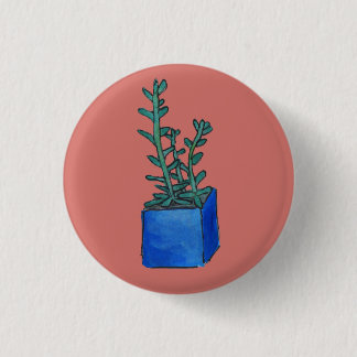 Succulent 3 Cm Round Badge