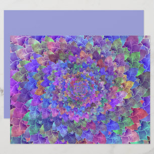 Succulent Abstract Art Floral Purple Colourful