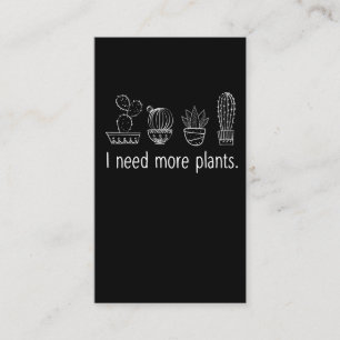 Succulent addicted Gardener Plant Lady Cactus Business Card