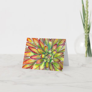 Succulent Agave Greeting Card by Debra Lee Baldwin