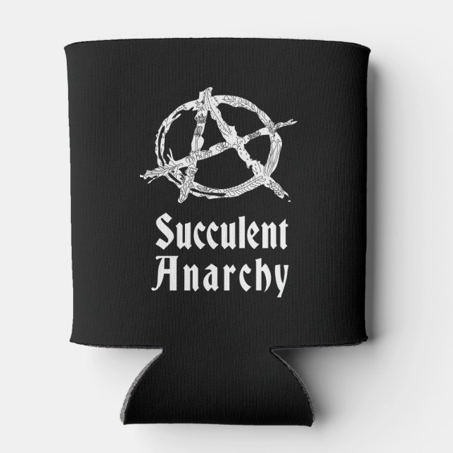 Succulent Anarchy Can Can Cooler (Back)