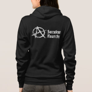 Succulent Anarchy Women's Black Hoodie
