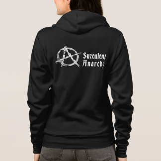 Succulent Anarchy Women's Black Hoodie