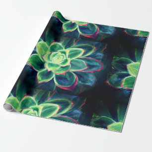 Succulent Art Wrapping Paper