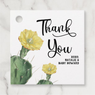 Succulent Baby Shower Favour Tag
