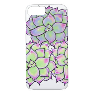 Succulent Bloom Colourful Succulents cacti desert  iPhone 8/7 Case