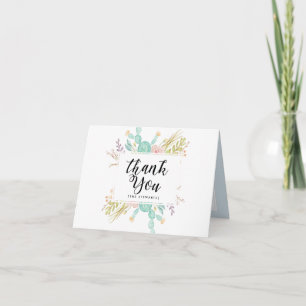 Succulent Bouquet Thank You Card