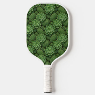 Succulent & Cactus Botanical Pattern Pickleball Pa Paddle