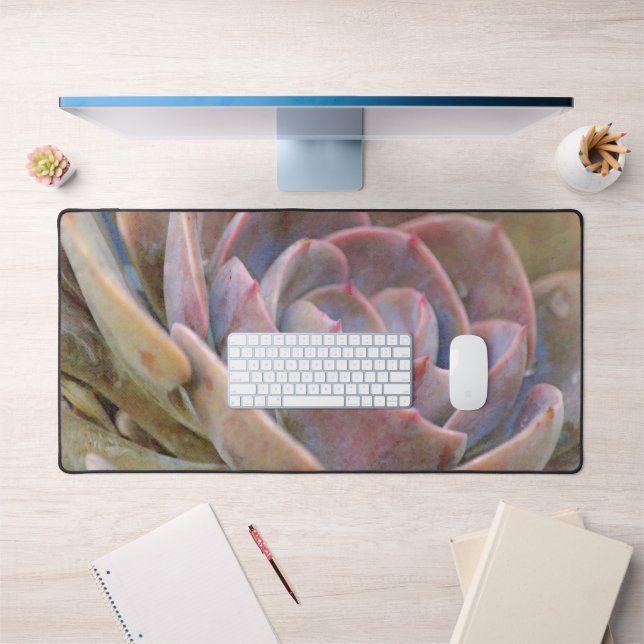 Succulent Cactus Close Up Art Desk Mat Pad (Office 1)