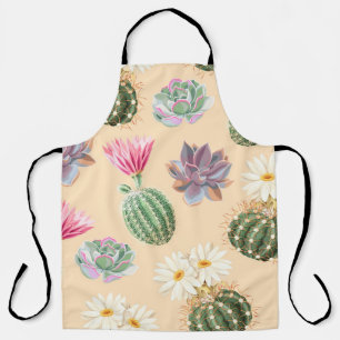 Succulent Cactus: High Detail Pattern Apron