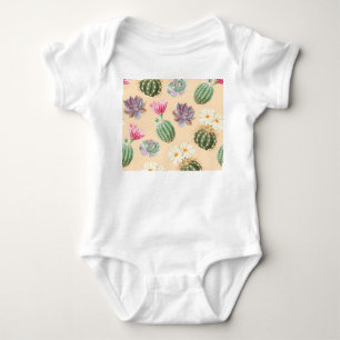 Succulent Cactus: High Detail Pattern Baby Bodysuit