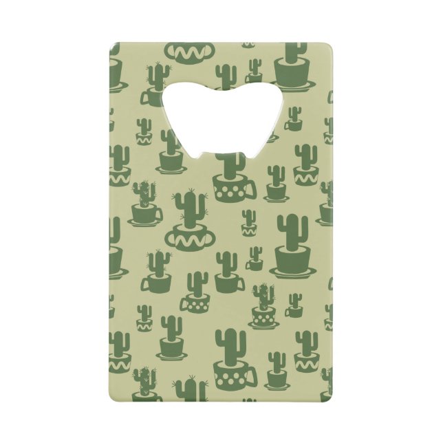 Succulent cactus silhouette in cups and pots (Front)