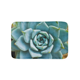Succulent Closeup Bath Mat