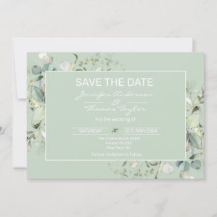 Succulent Color, Elegant Minimalism Save The Date
