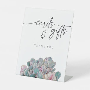 Succulent Desert Cards and Gifts Sign