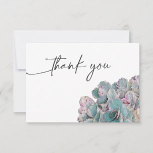 Succulent Desert Thank You Card