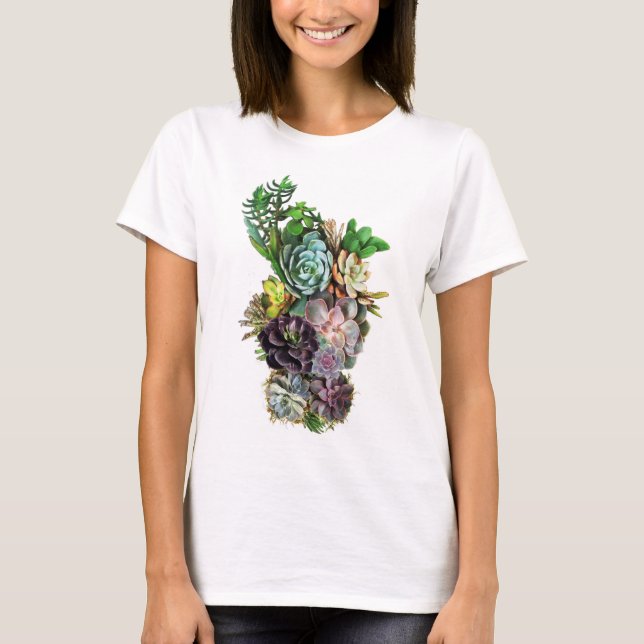 Succulent displays T-Shirt (Front)