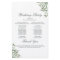 Succulent Eucalyptus Leaves Wedding Program