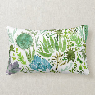Succulent Field I Lumbar Cushion