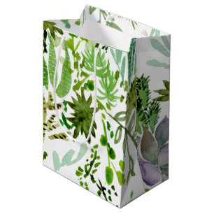 Succulent Field I Medium Gift Bag