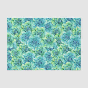 Succulent floral pattern party tissue tissue paper