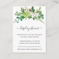 SUCCULENT FOLIAGE WATERCOLOR DISPLAY BABY SHOWER
