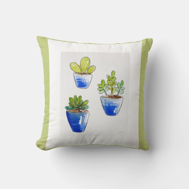 Succulent Friends Cushion (Front)