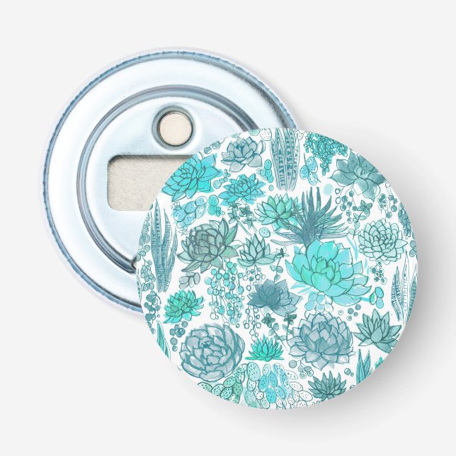 Succulent garden bottle opener (Front)