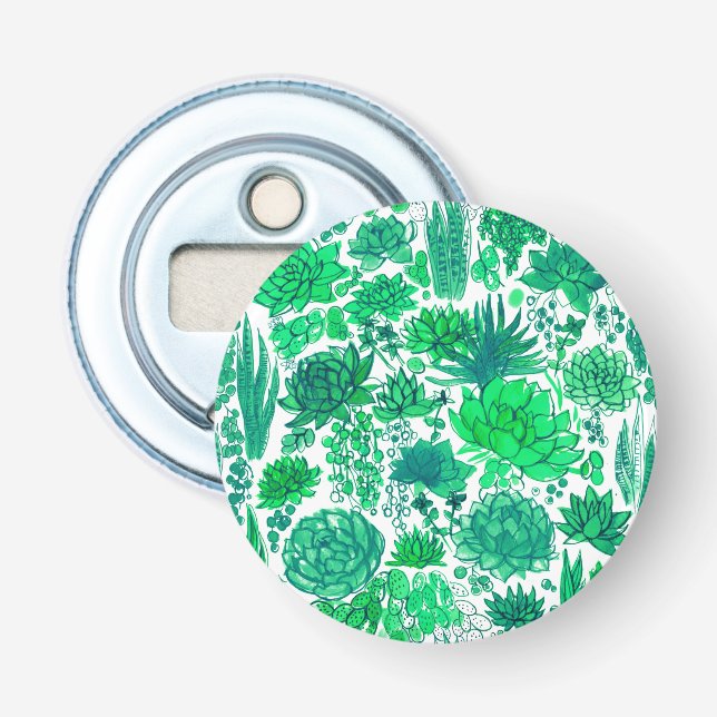 Succulent garden bottle opener (Front)