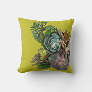 Succulent garden design  cushion