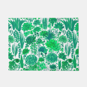 Succulent garden doormat