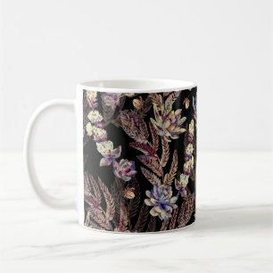 Succulent Garden: Fashionable Floral Pattern Coffee Mug