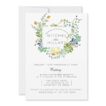 Succulent Garden | Floral Watercolor Wedding