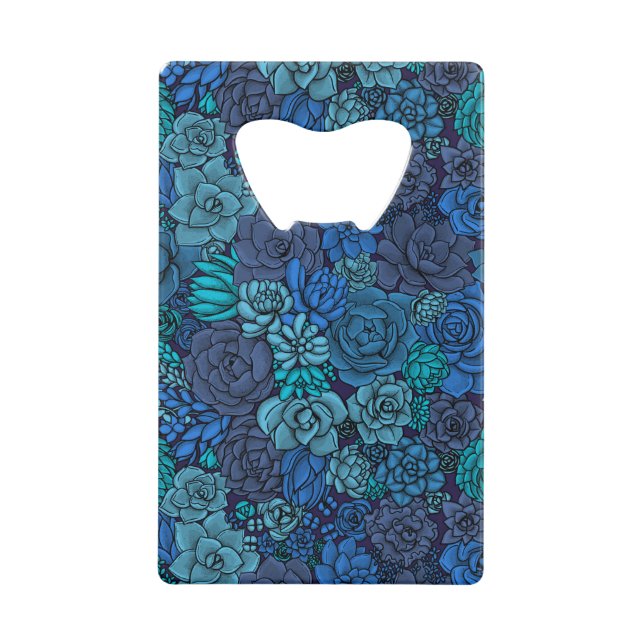 Succulent garden in blue (Front)