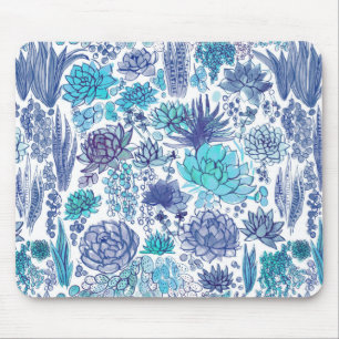 Succulent garden mouse mat