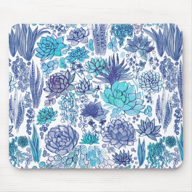 Succulent garden mouse mat (Front)