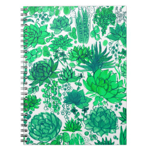 Succulent garden notebook