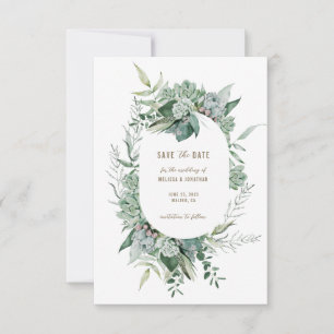 Succulent Garden Wedding Save the Date