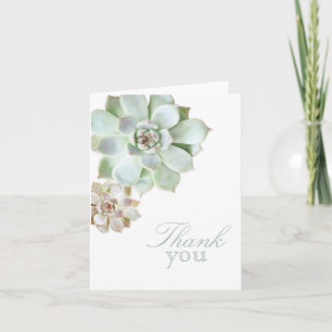 Succulent Graduation Blank Thank You Card