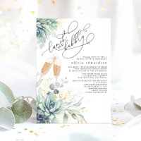 Succulent Greenery Lunch and Bubbly Bridal Shower