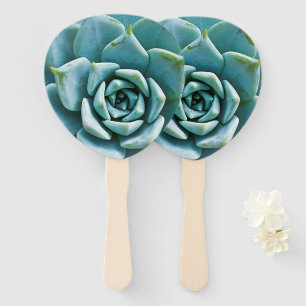 Succulent Hand Fan